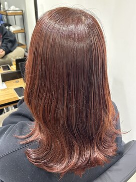 アン ビー(an B) ブリーチなしWカラー × レッド