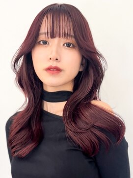 ノラ ウメダ(NORA UMEDA) 韓国レイヤーカットボルドーカラーオルチャンヘアヨシンモリ