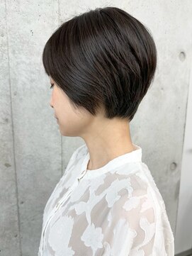 モリオ(morio) */大人女子上品可愛い重め黒髪マッシュショートボブ30代40代3