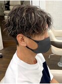 ツイストスパイラルパーマ/メッシュ/ツーブロック/メンズパーマ
