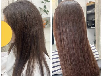 キルカ(Kiruca)の写真/髪にドラマを。の【つるりんちょ】取り扱いサロン◎髪質改善MENUで、思わず触れたくなるような美艶ヘアに。