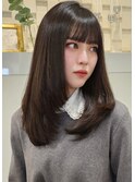 韓国トレンドヘア♪重めバング×ザクザクレイヤー