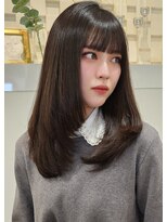 ケア 神戸(CARE)&nbsp;韓国トレンドヘア♪重めバング×ザクザクレイヤー