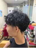 メンズシャドーパーマ×メンズ