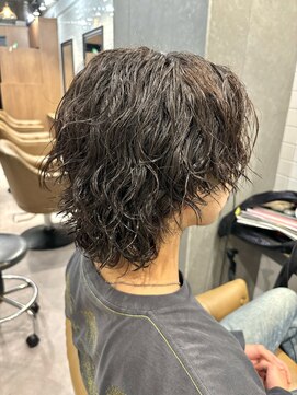 ルラブランシェ(Rula branche) マッシュウルフ×ツイストスパイラルパーマ