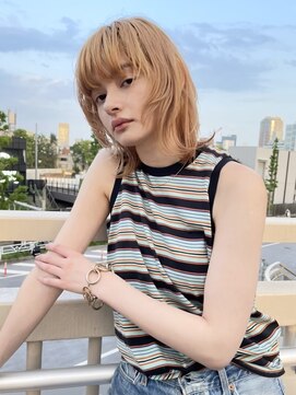 ヴィジョン(VISION) レイヤーボブ/ウルフ/ハイトーンカラー/ブリーチ/ブロンド