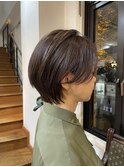 大人上品ショートボブ