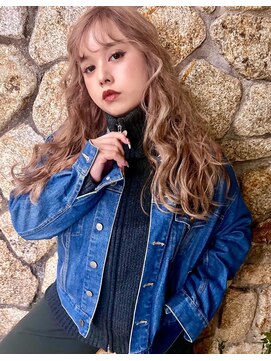 ガルボヘアー 桟橋店(garbo hair) ハイトーンベージュ 秋冬カラー 高知美容室