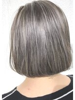 ワースホワイル(WORTH WHILE)&nbsp;ハイライト暗めカラーグランマッシュフェイスフレーミング