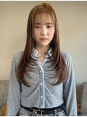 グラデーション ベージュカラー ケアブリーチ【鹿児島中央駅】