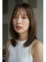 エインアンリー 明治神宮前(AIN.ANLY.)&nbsp;ミディアムレイヤー、ミディアムワンカールパーマ、毛先パーマ