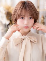 カバーヘア ブリス 北浦和(COVER HAIR bliss)&nbsp;大人ガーリーローズベージュハッシュカットh4北浦和20代30代40代