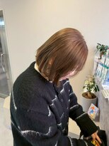 エトレ(etore)&nbsp;ブリーチなしダブルカラー/ブラウンベージュ/ミディアムボブ