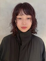 アオイ(aoi.)&nbsp;薬院/薬院大通/美容室/20代/ボブパーマ/ラベンダーブラウン