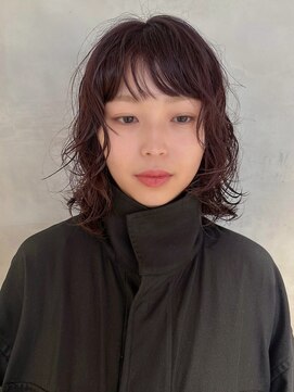 アオイ(aoi.) 薬院/薬院大通/美容室/20代/ボブパーマ/ラベンダーブラウン