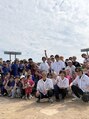 アース コアフュールボーテ 佐久平店(EARTH coiffure beaute) 社内野球大会の1コマ。野球部部長なんです!笑