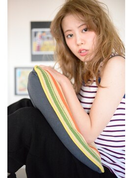 マイティ バイ エイチ(mighty by H) mighty【RINKA風】センターパート×グレージュ