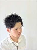 スパイキーショートアップバング