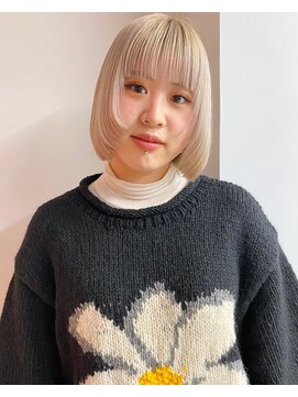 ドーター(daughter) 【daughter mami】ハイトーンベージュボブウルフ