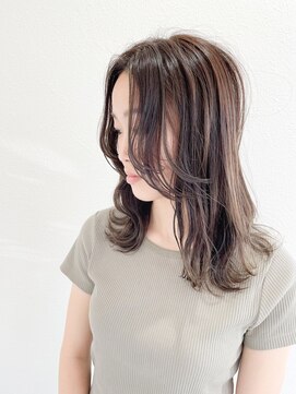 ラシク(racic) 【racic】韓国風前髪×オリーブベージュ×ハイライト20代30代