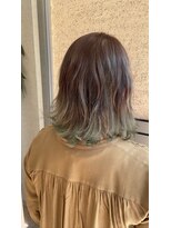 ジェリカヘアー サンフラワー通り(Jlica hair) アッシュベージュにモスグリーン！