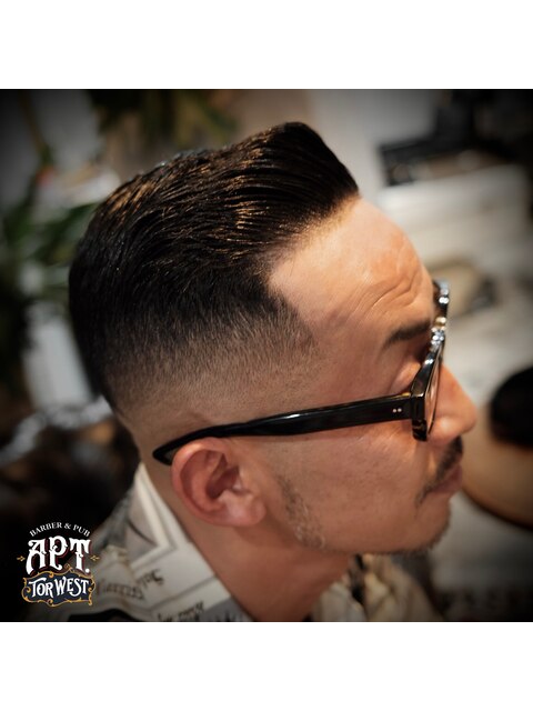  Skin fade Side part