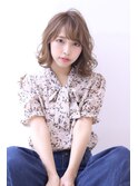 ことりベージュローライト大人かわいい小顔スリークボブ大人ボブ
