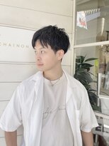 アミュレ(Amule)&nbsp;メンズカット林明寛さんセンターパート束感ショートモテヘア