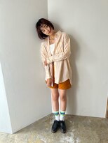 シエル 一社(cher)&nbsp;前髪くるりんボブ。