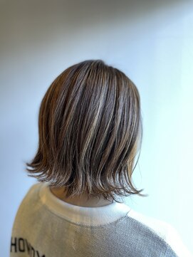 リノ(Lino) 大人女性必見☆白髪ぼかし×細目ハイライトカラー