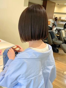 ラファンス 栗林店(LaFENCE) 艶髪カラー/オリーブブラウン/ショートボブ