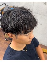 メルシー トータル ブランディング サロン(merci TOTAL BRANDING SALON)&nbsp;縦落ちツイストスパイラルパーマ×マッシュスタイル