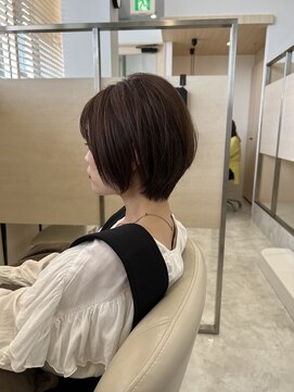 アドラーブル 長岡リバーサイド千秋店(adorable) 丸み透け感ボブ☆透明感ゴールドベージュ☆抜け感ボブ