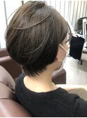 20代/30代/40代/大人ショートボブ/耳かけショート