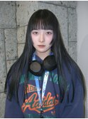 ロング姫カット/縮毛矯正