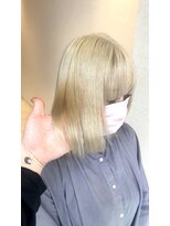 リード バイ ラグーン(LEAD by LAGOON)&nbsp;抜きっぱなしブロンド/ホワイトベージュ/岩手盛岡ケアブリーチ