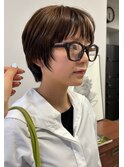 20代30代大人ショート顔周りレイヤーカット