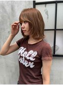 ブラウンベージュ/顔周りレイヤー