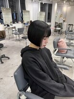 ユーフォリア 渋谷グランデ(Euphoria SHIBUYA GRANDE) ボブカット ボブ 黒髪ボブ 切りっぱなしボブ AKARI