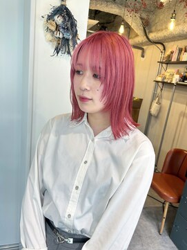 ボルタノット(volta∞knot) 顔まわりレイヤーピンクカラー!