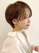 セイドット オモテサンドウ(Say. omotesando) Say.ショートボブひし形ショートヘーゼルグレージュケアブリーチ