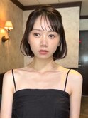 ☆【春日】オリーブグレー/ボブ/ココアベージュ/黒髪/小顔93