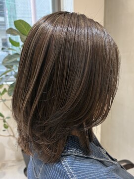 テクネ 天神大名(techne) 天神大名レイヤーカット大人レイヤーくびれヘアロング今泉