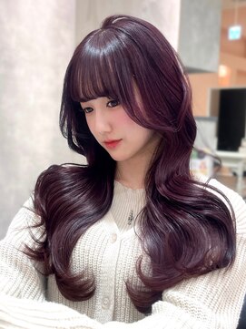 フランチェスカドット(francesca.) 透明感ラベンダー×レイヤーくびれスタイル/Natsuki