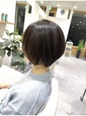 イメチェン/ニュアンスパーマ/ショートボブ/クールショート/前髪