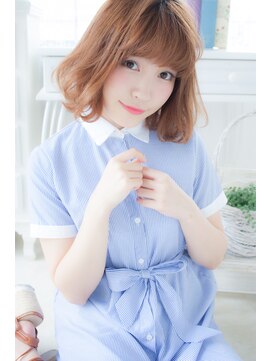 アンジュ ヘアー(Ange hair) アンジュヘアー　大人かわいい　うざバングのフェザーボブ