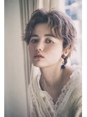 大人かわいい マニッシュショート×グレージュカラーBelle表参道