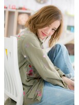 ヘアアンドビューティー ミック(Hair & Beauty miq)&nbsp;くせ毛風ラフふわミディ(miq阿佐ヶ谷)