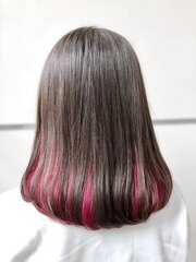 【Color Style】 インナーWカラー in チェリーレッド♪