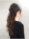 【ハーフアップ】博多/博多駅/ヘアセット/早朝